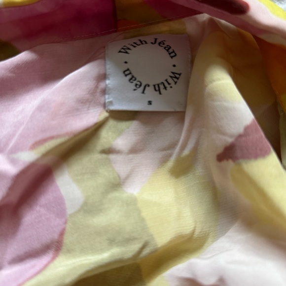 Withjean , jean kelly floral long sleeve dress in small - Picture 4 of 5